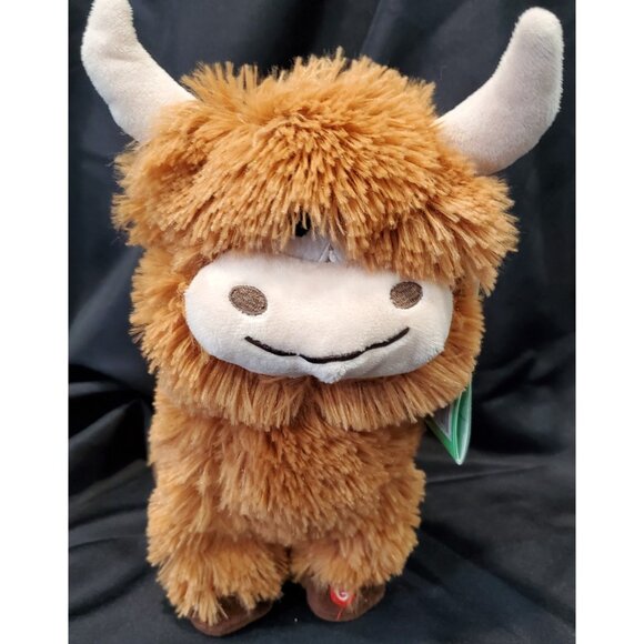 Gemmy Christmas DANCING HIGHLAND COW animated musical Bust a Moo ve plush Lowes - Picture 1 of 5